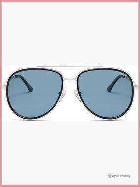 Polarized Aviator Sunglasses with UV400 Protection, Metal Frame